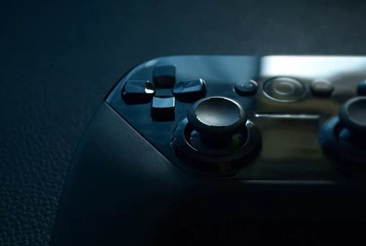 Close-up of a game controller